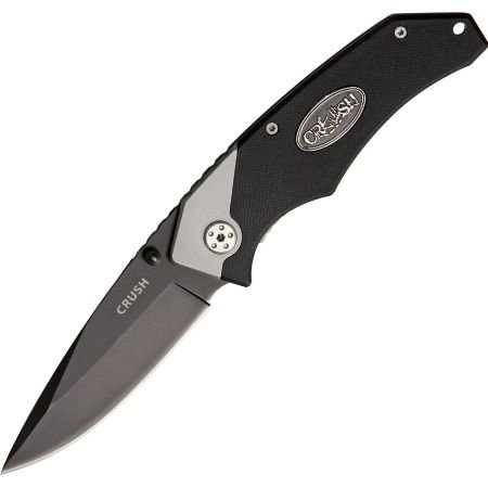 Crush 91-LT1665CP Folding Body Lock-Black Anodized Stainless Hunting Knives