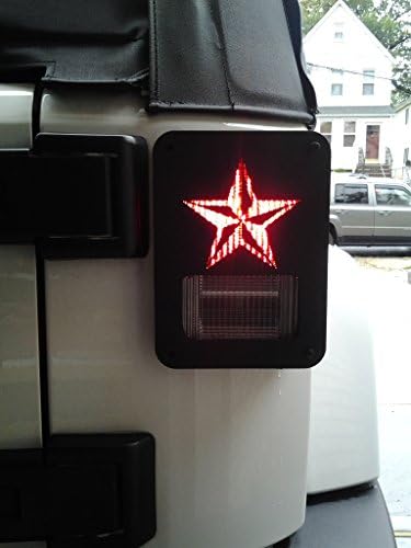 Jeep Wrangler JK Model (2007-2015) "NAUTICAL STAR" Metal Tail Light Guards