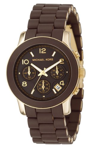 Michael Kors Quartz, Brown Dial with Brown Goldtone Bracelet - Womens Watch MK5238