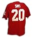 Autographed Billy Sims Oklahoma Throwback Red Jersey Inscribed Heisman 78