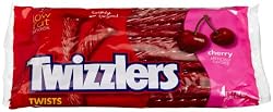 Twizzlers Twists, Cherry, 16-Ounce Bag (Pack of 8)
