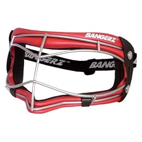 Bangerz Softball Fielder's Safety Mask (Black/Silver/Blue/Red)