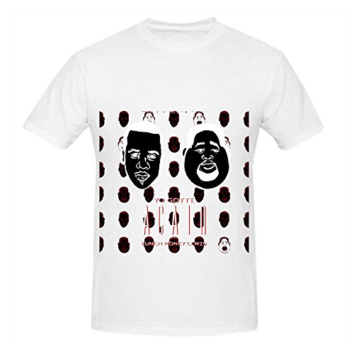 Yo Gotti Again (feat Mens O Neck Big Tall Shirts White