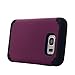 Galaxy S7 Edge Case, Pandawell [Corner Protection] Slim Thin Hybrid Dual Layer Shock Absorbing Impact Resist Case Cover for Samsung Galaxy S7 Edge - Purple/Black
