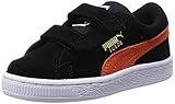 [プーマ] PUMA キッズシューズ スウェード2 ストラップキッズ 356274 29 (ブラック/バーミリオンオレンジ/15.0)