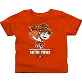 NCAA Pacific Tigers Toddler Girls Basketball T-Shirt - Orange