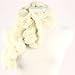 Super Soft Winter Faux Fake Animal Fur Furry Fuzzy Winter Scarf Neckwarmer Ivory