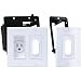 Midlite 2a4641-1g-w Dcor Recessed Receptacle Kit & Wireport[tm] With Grommet White