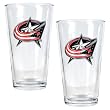 Columbus Blue Jackets NHL 2pc Pint Ale Glass Set - Primary Logo by Great American Products