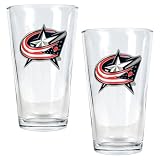 Columbus Blue Jackets NHL 2pc Pint Ale Glass Set - Primary Logo