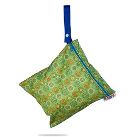 Bummis Organic Fabulous Wet Diaper Bag, Green, Medium