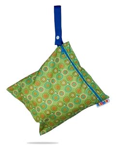 Bummis Fabulous Organic Wet Diaper Bag, Green, Medium