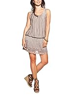 Laura Moretti Vestido Seda (Taupe)