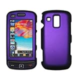 Purple Rubberized Snap-On Cover Hard Case Cell Phone Protector for Samsung Rogue U960 [Accessory Export Packaging]