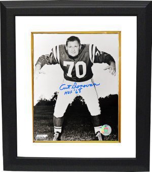 Art Donovan signed Baltimore Colts 8x10 Photo Custom Framed HOF 68