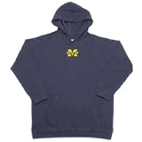 Michigan Wolverines NCAA Youth JV Hooded Sweatshirt by Antigua (Navy Blue)