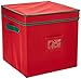 Elf Stor Ornament Storage Chest with Dividers - Holds 64 Balls, Red