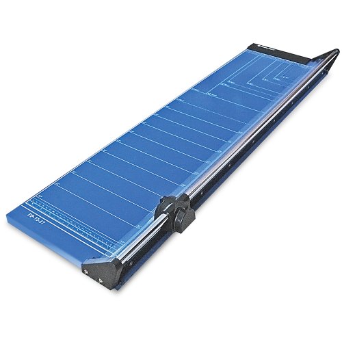 Photo-Max Deluxe Series Rotary Paper Trimmer Self-Sharpening 37 Inches Royal Blue Metal Base