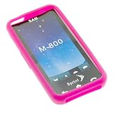 Samsung M800 Instinct Premium Trans. Hot Pink Silicon Skin Case