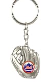 New York Mets - MLB Silver Baseball Glove Keychain
