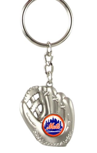 New York Mets - MLB Silver Baseball Glove Keychain