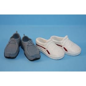 Doll Shoes 2 Pairs Dress Shoes and Tennis Shoes Made to Fit the Ken Doll by Olivia's Doll Closet
