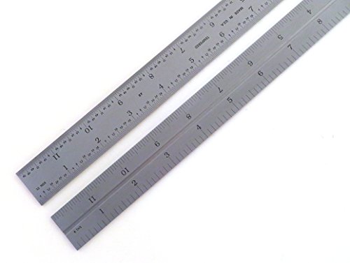 PEC 24" Zero Glare 4R (1/64, 1/32, 1/16, 1/8) Replacement Machinist Combination Square Blade Ruler Rule 7191-024