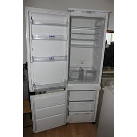 Whirlpool built-in fridge-freezer, auto defrost fridge, digital display,