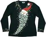 Apparel : BEREK Black Christmas Sweater - Santa's Party Time