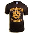 Junk Food NFL Football Pittsburgh Steelers Washed Black Men's T-shirt Tee