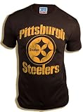 Junk Food NFL Football Pittsburgh Steelers Washed Black Men's T-shirt Tee