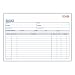 Adams Invoice Book, 5.56 x 8.44 Inch, 3-Part, Carbonized, 50 Sets, White, Canary, and Pink (TC5840)