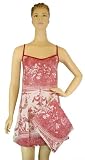 Red Toile French Elegant Floral Design Camisole Style Sleeveless Sleepdress night dress nightgown ~ 3 sizes