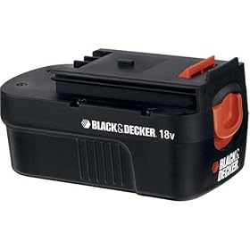 Black and Decker 18-Volt Spring Loaded Slide Pack Battery For 18-Volt Outdoor Cordless Power Tools... by Black & Decker