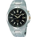 Seiko Men's SKA399 Kinetic Titanium Bracelet Watch