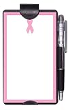 Wellspring Auto Notes Notepads and Pencil for the Car, Clips to the Visor, Love Hope Courage Breast Cancer Design