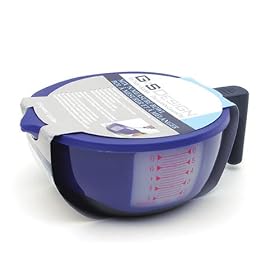 G&S Design 1-1 2-Quart Mix and Measure Bowl, Blue by G&S Design