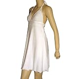 Terry Empire Halter Dress with Spaghetti Tie at Absolutely