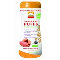 HAPPYBABY Organic Puffs, Sweet Potato, 6 - 2.1-Ounce Containers