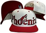 Phoenix Coyotes White/Maroon Two Tone Plastic Snapback Adjustable Plastic Snap Back Hat / Cap