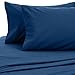 Amazon Brand – Pinzon Signature Cotton Heavyweight Velvet Flannel Sheet Set - King, Smoky Blue