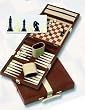 Magnetic Attache Game Center - Combo Chess/Checkers/Backgammon Set Gaming Equipment
