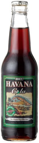 Havana Cola, Diet, The Original Key Lime Cola, 12-Ounce Glass Bottles (Pack of 24) by Havana Beverage