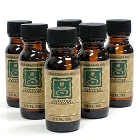 Fragrance Oil 6 Bottles Lavender Scent Aroma Incense Burner Accessory