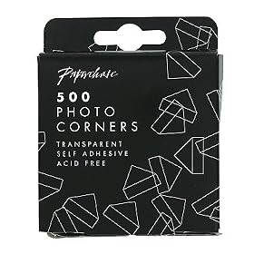 Paperchase 500 Photo Corners.Transparent Design