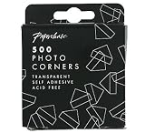 Paperchase 500 Photo Corners.Transparent Design