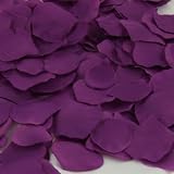 1000 PURPLE SILK/ARTIFICIAL ROSE PETALS, WEDDING CONFETTI