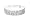 White Gold Tone Stretchable Link Tennis Bracelet with Diamond Cut Cubic Zirconia Crystal Four Strands