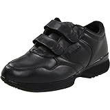 Propet Men's Life Walker Strap Sneaker,Black,9.5 X  (US Men's 9.5 EEE)