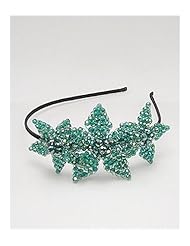 Flower Hair Band In White Base